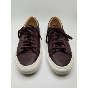 Women's Vans Ultracush Skater Sneaker Shoes Maroon/Burgundy Leather Size 5.5‎
